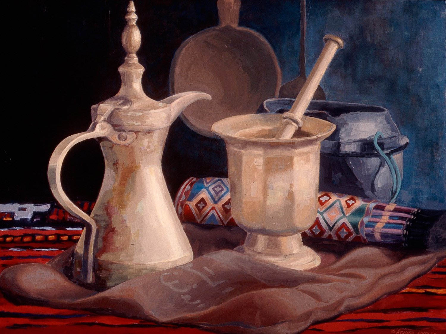 STILL LIFE oil on canvas, 18 x 24 in, copyright ©1999